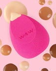 wet n wild Makeup Sponge - Low Product Absorption for Streak-Free Application, Effortless Blending Beauty for a Smooth Professional Looking Finish, Cruelty-Free & Vegan-Pink