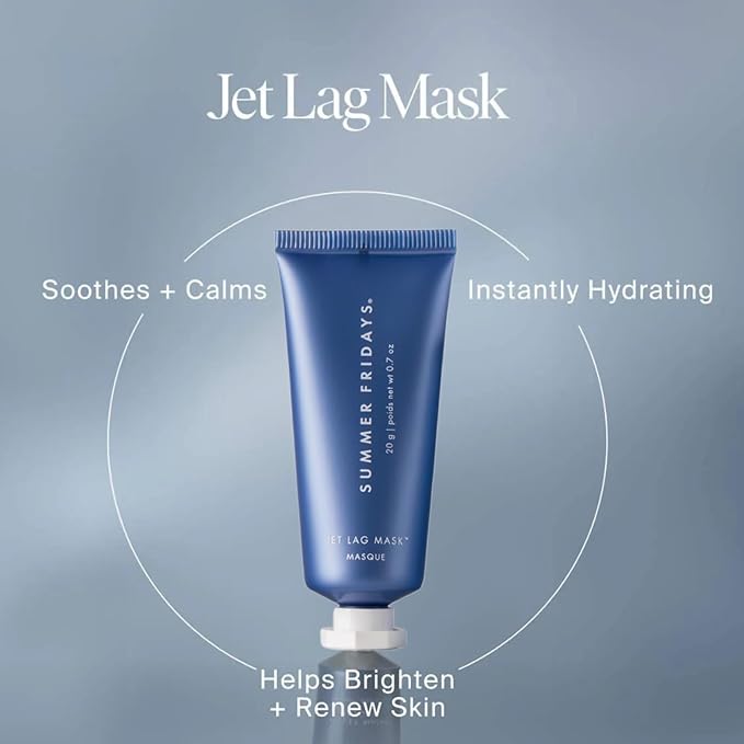 Summer Fridays Jet Lag™ Essentials - Mini Hydrating Skin Care Set With Jet Lag™ Mask, Eye Patches, Deep Hydration Face Serum & Hydration Mist - Travel Size Skincare Kit & Holiday Gift Set (4 Count)