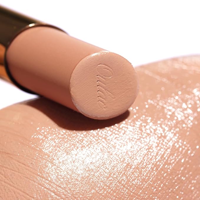 Oulac Color Rich Satin Lipstick - Nude Beige Full Coverage Lip Color, Creamy Silky-Smooth, Moisturizing, Satin Matte Finish, Infused With Shea Butter, Vegan & Clean Beauty, 4g, SG09 Buttercream