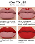 evpct 2Pcs Ruby Red Matte Lip Liner and Lipstick Combo Red Lip Gloss Stains Pencil Makeup Set Women Waterproof Long Lasting 24 Hours Lipstick and Lip Liner Set labiales mate 24 horas originales 14