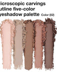 evpct 5Colors Matte Nude Eye Shadow Palette Makeup for Older Women, Nude Pink Brown Taupe Neutral Matte Smokey Cream Mini Eyeshadow Palette for Blue Green Eyes, Contour Makeup Palettes sombras de ojos