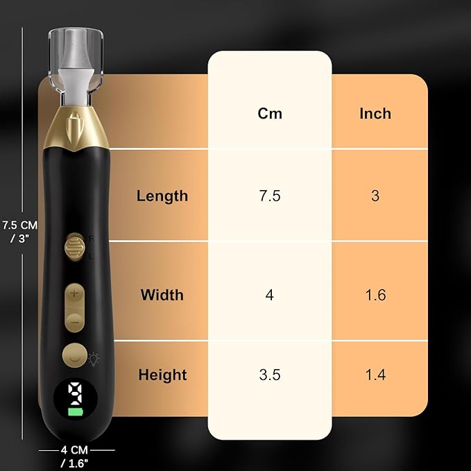 Electric Nail File Drill: Rechargeable Codless Nail Drill Set Kit for Acrylic Gel Dip Powder Nails, 9-Speed Professional Manicure Pedicure Machine, Portable and Lightweight for Home & Salon Use