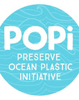 Preserve POPi Shave 5 Razor System Made with Recycled Ocean Plastic and 5-blade cartridge, Neptune Green