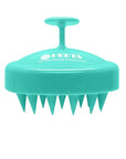 HEETA Scalp Massager Hair Growth, Soft Silicone Scalp Scrubber Shampoo Brush for Exfoliation, Dandruff Removal Head Massage Stress Relax, Wet & Dry Use for Thick Thin Curly Hair Care, Green