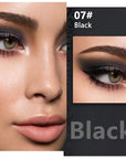 evpct Matte Black Single Eye Shadow Palette Makeup for Older Women, Black Cream Eye shadow Palette Single for Older Women Matte, High Pigment Waterproof Monochrome Mini Eyeshadow, sombra de ojos
