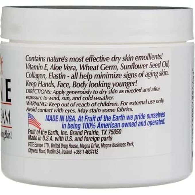 Fruit of the Earth Vitamin E Skin Care Cream 4 Ounce Cream
