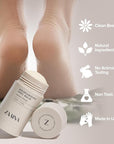 ZAAINA Intensive Heel Balm Stick for Cracked Heels – Natural Foot Balm for Dry Feet, Calluses & Rough Skin – Moisturizing Heel Softener with Shea Butter, Tea Tree & Peppermint – 2.5oz Twist-Up Tube