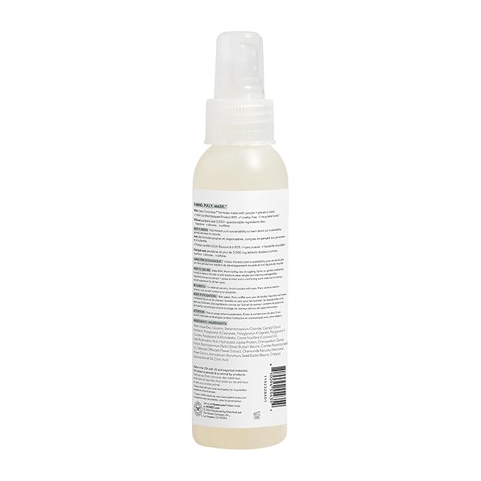 The Honest Company Fragrance Free Conditioning Hair Detangler | Leave-in Conditioner + Fortifying Spray | Tear-free + Hypoallergenic for Sensitive Skin | 4 fl oz