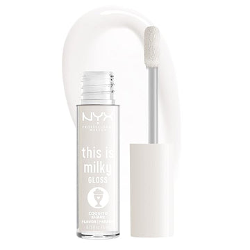 NYX PROFESSIONAL MAKEUP This Is Milky Gloss, Lip Gloss with 12 Hour Hydration, Vegan - Coquito Shake (Milky Clear)