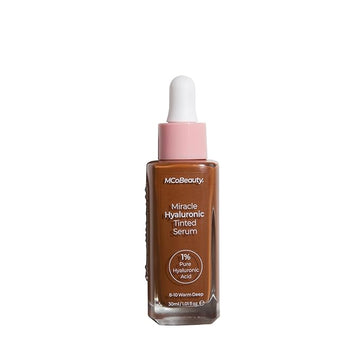 MCoBeauty Miracle Hyaluronic Tinted Serum, 8-10 Warm Deep, Free Cosmetics