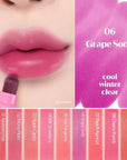 ETUDE Dear Darling Marker Tint #6 Grape Soda (5g) | Hydrating & Long Lasting Lip Stain | High Pigmented Lip Maker with Easy Drawing Tip | Korean Daily Lip Tint, Korean Makeup, Kbeauty
