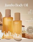 Saltair Body Oil. Jumbo Size Santal Bloom After Shower and Bath Oil Moisturizer for Women and Men. Botanical, Non-Greasy, and Well-Absorbing Lotion for Hydrating Dry Skin. 10oz Bottle