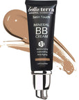 Bellaterra Cosmetics Mineral BB Cream - Tinted Moisturizer & Foundation, Hypoallergenic, Buildable Coverage, Oil-Free, Non-Comedogenic, Vegan, 1.69oz, Medium Tan 105