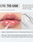 Lip Plumper, 0.21 oz, Moisturizing Transparent Lip Gloss, Fragrance-free, Korean Cosmetics