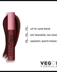 NYX PROFESSIONAL MAKEUP Lip Lingerie XXL Matte Liquid Lipstick - Deep Mesh (Deep Chocolate Brown)