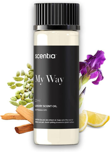 Scentia My Way Hotel Diffuser Oil Inspired by The 1 Hotel Miami Beach - 20 ml 0.67 fl oz - Fragrance Oil Blend Sandalwood, Cedar & Lemon Notes for Aromatherapy Diffusers Humidifiers, Thanksgiving Gift