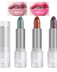 DAGEDA 3PCS Glitter Lipstick, Moisturizing Glossy