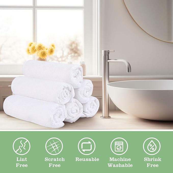 Washcloths bulk - 100 pack