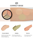 THESAEM Cover Perfection Triple Pot Concealer - 3 Correct Beige