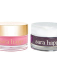 Sara Happ Sweet Clay Mask + Passion Fruit Sugar Scrub Lip Duo - Exfoliating Lip Treatments, Exfoliator Scrub, Moisturizers for Dry and Flaky Lips, Vegan (0.47 Oz and 0.5 Oz jars)