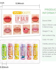 evpct 6Pcs Classic Fruit Flavour Flavored Moisturizing