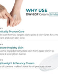EASYDEW DW-EGF Cream Limited 2.36 oz - Anti-Aging Moisturizer with Human Epidermal Growth Factor & Hyaluronic Acid Collagen to Rejuvenate & Regenerate Cells, Softer Skin, Light weight Refreshing Cream