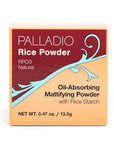 Palladio Rice Powder, Natural, Loose Setting Powder, Absorbs Oil, Leaves Face Looking and Feeling Smooth, Helps Makeup Last Longer For a Flawless, Fresh Look