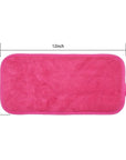 Makeup Remover Cloths for Face, Eye, Lips - Reusable Makeup Remover Pads Soft Microfiber Facial Cleansing Cloths 6 x 12 inch 12 Pack (Dark Pink)