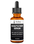 Dr. Berg Scalp & Hair Serum (Improved Formula) with Vitamin D3 & E - Clinically Tested, Paraben- and Sulfate-Free Hair Oil for Women & Men - Includes Rosemary Oil, Castor Oil & Jojoba Oil - 2 Fl oz