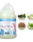 Ginger Lily Farms Botanicals Nourishing Body Wash, Island Tranquility, 100% Vegan & Cruelty-Free, Green Tea & Lemongrass Scent, 1 Gallon Refill (128 fl. oz.)