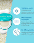SCINIC Enjoy All Round Airy Sun Cushion EX SPF50+PA++++0.88oz (25g) | Cooling UV Protection & Natural Tone-up From Face To Body For All Family Members | Korean Skincare