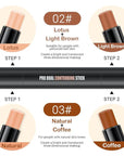 evpct 4 Color Contour Stick Makeup Set Concealer