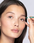 Tweezerman Emerald Shimmer Micro Mini Slant & Point Tweezer Set - Eyebrow Tweezers for Women and Men