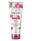 Jergens Rose Body Butter Lotion, Hand and Body Moisturizer with Camellia Essential Oil, for Indulgent Hydration, 7 oz