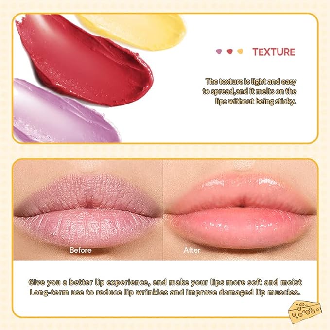 AKARY Cheese Shaped Tinted Lip Balm, 0.28oz