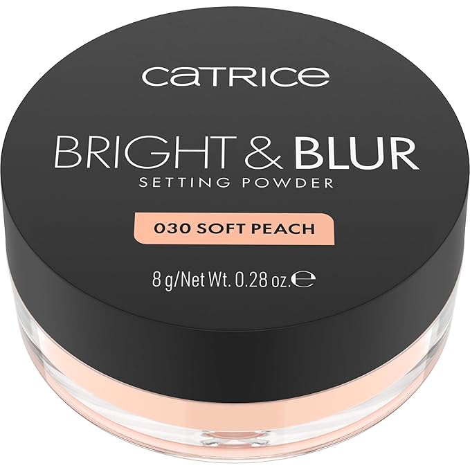 Catrice Bright & Blur Loose Setting Powder | Fragrance Free, Lightweight, Instant-Blurring Finish | Vegan & Cruelty Free (030 | Soft Peach)
