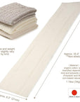 Exfoliating Washcloth [Made in Japan] Shower Back Scrubber, Natural Loofah
