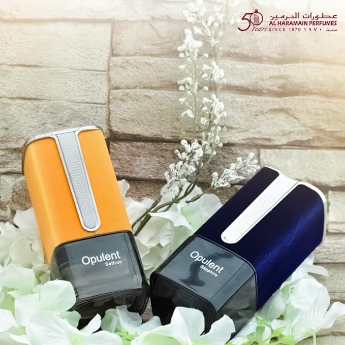 Al Haramain Opulent Saffron for Unisex - Arabian Perfume for Women and Men - Long Lasting Oriental Fragrance with Notes of Bergamot, Rose, Amber - Arabic Cologne - Eau de Parfum - 3.4 oz EDP Spray