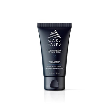 Oars + Alps Conditioning and Defining Cream, Styling Cream to Prevent Dull and Dry Hair, Moisturizing, Hydrating, Sofetening Hair Lotion with Argan Oil & Chia Seed Oil, 3.4oz