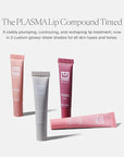 U Beauty The PLASMA Tinted Lip Compound - Anti-Aging & Anti-Wrinkle Lip Gloss, Hyaluronic Acid, Shea Butter & Peptides for Hydration & Plumping,Cassis - 15 mL