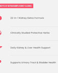 Kidney Cleanse Detox & Repair | 22-In-1 Kidney Health Supplement | Extra Strength 50:1 Cranberry Extract with Bioperine for Increased Absorption | Kidney & Urinary Tract Support & Flush Formula