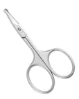 LIVINGO 3.75" Rounded Curved Nose Hair Scissors, Premium Stainless Steel Safety Small Blades Use for Manicure Cuticle Trimming Facial Hair, Eyebrow, Dry Skin