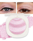 Glittle Monochrome Glittler Eyeshadow Palette - Low Saturation, Delicate, Long-Lasting, Vegan, Pressed Glitter Eyeshadow, (09 Pink)