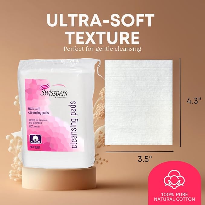 Swisspers premium facial cleansing pad,