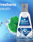 Crest Pro-Health Advanced Mouthwash, Alcohol Free, Extra Whitening, Energizing Mint Flavor, 2x946mL (32 fl oz)