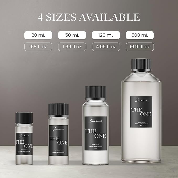 Scentiment Diffuser Oil - The One | Inspired by Hotel Miami Beach Lobby Scent | Aromatherapy Fragrance Oil | Notes of Cardamom, Leather, Lemon with Cinnamon & Sandalwood (500ml)