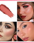 OULAC Matte Blush Makeup| Highly Pigmented Cream Blush| 4.8g
