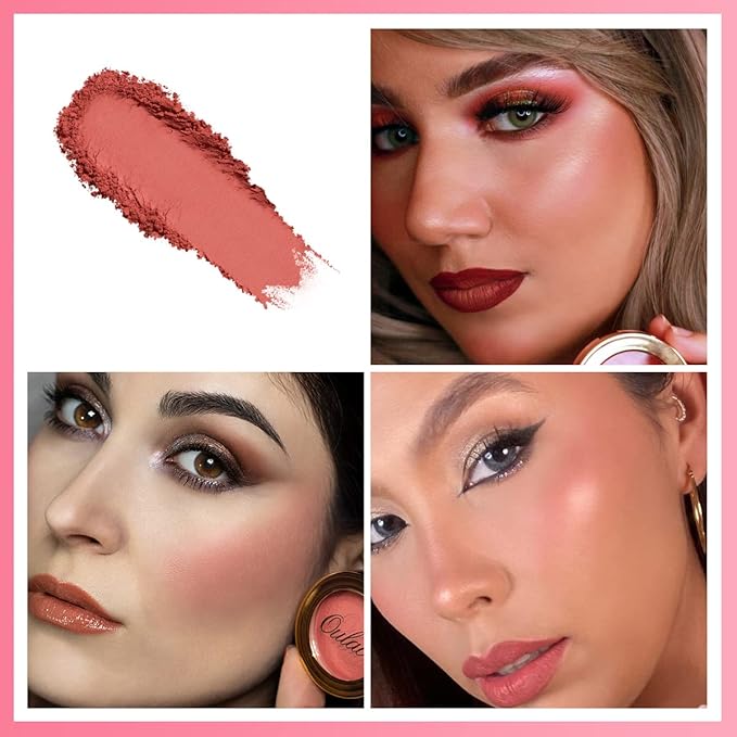 OULAC Matte Blush Makeup| Highly Pigmented Cream Blush| 4.8g