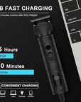 Beard Trimmer for Men Professional Mens Beard Grooming Kit T-Blade Trimmer Electric Shaver Razor Nose Body Trimmer Hair Cutting Kit Cordless 7 in 1 Black