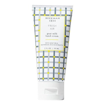 Beekman 1802 Goat Milk Hand Cream, Fresh Air - 2 oz - Moisturizing Lotion for Dry Skin - Anti-Aging Hydration - Good for Sensitive Skin - Cruelty Free - Packaging May Vary